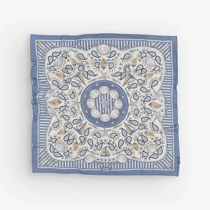 Maison Lecomte Flament puuvillahuivi Bretagne Riviera