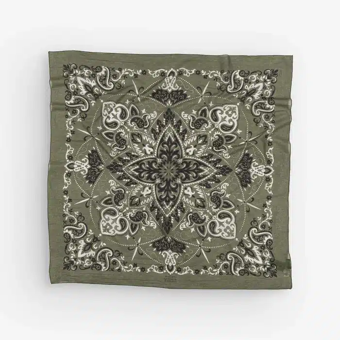 Maison Lecomte Flament puuvillahuivi, khaki