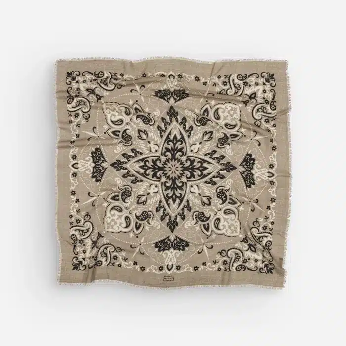 Maison Lecomte Flament villa-silkkihuivi, rock